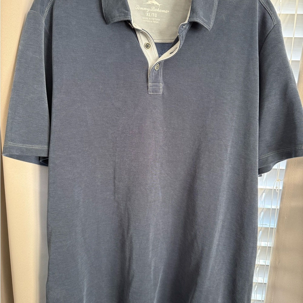 Tommy Bahama Short-Sleeve Polo in Slate Blue